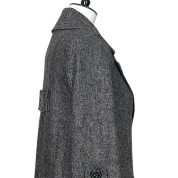 Cabi Shakespeare Swing Tweed Long A-line Jacket 3 Button Dark Women’s Size 4 - Picture 8 of 14